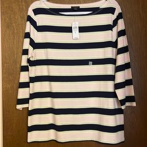 Ann Taylor factory NWT sz L striped top